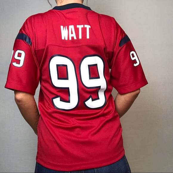 NFL Texans JJ Watt Jersey Brand New Red Game Day - Picture 1 of 8